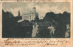 1899 Turnov, Stekluv pensionát na Hrubé Skále / hotel (EK)