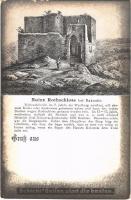 Krakovec, Cerveny Zámek, Rotschloß; Ruine Rothschloss bei Rakonitz (Rakovník) / castle ruins. Schicht soap advertisement. litho (EB)