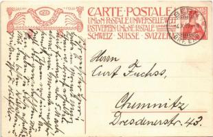 1909 Inauguration du Monument Commemoratif de la Fondation de l'Union Postale Universelle, Suis...