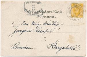 1898 (Vorläufer) Bileca, Bilek; Militär Lager / military barracks. Gustav Schubert & Co. No. 118...