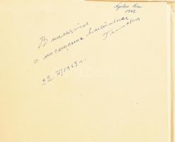 Glück Gábor (1912 - 1983)  festőművész saját kezű dedikációja kárpátaljai művészekről szóló könyv el...