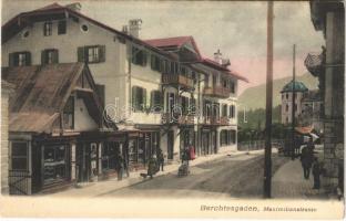 1906 Berchtesgaden, Maximilianstrasse / street view, shop