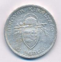 1938. 5P Ag "Szent István" T:2-,3 karc, ph. Adamo P8.1