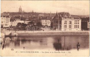 1931 Boulogne-sur-Mer, Les Quais et la Nouvelle Poste / quay, post office