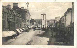 1922 Keswick, Main Street and Town Hall, hotels, shops (EK)
