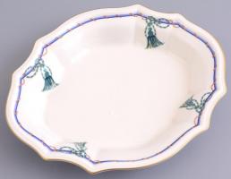 Villeroy & Boch porcelán gyertyatartó és tál szett. m:17 cm, tál: 17,5x21 cm