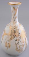 Aszalós porcelán szeretet ünnepe váza. Kézzel festett, jelzett, hibátlan. m: 21 cm
