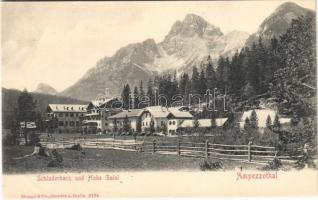 Carbonin, Schluderbach (Dobbiaco, Toblach; Südtirol); Ampezzotal, Hohe Gaisl / mountain, hotel (EK)