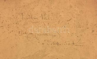 Böhm Pál (1839-1905): Betyár. Ceruza, papír. Jelzett. Hátoldalán régi felirattal, mely szerint Kézdi...