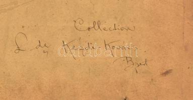 Böhm Pál (1839-1905): Betyár. Ceruza, papír. Jelzett. Hátoldalán régi felirattal, mely szerint Kézdi...