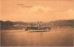 Messina, Arrivo del Ferry-Boat / ferry. Dr. Trenkler Co. 1906. Mes. 10.