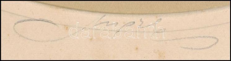 cca 1930 Angelo (1894-1974) budapesti fényképész és fotóművész műtermében készült, aláírással és hát...