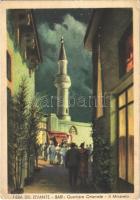 Bari, Fiera del Levante, Quartiere Orientale, Il Minareto / International Fair advertising card, mosque (EK)