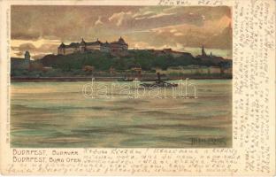 1923 Budapest I. Budavár. Kuenstlerpostkarte No. 2306. von Ottmar Zieher. litho s: Raoul Frank