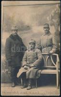 1915 Kern Antal hadnagy fotója 54. honvéd menetzászlóalj Rima fotólap