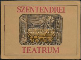 1972 Szentendrei teátrum jegye tribünülésre grafikákkal