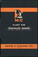 1936 Art deco stílusú, gazdagon illusztrált angol bányagépek katalógusa 24p