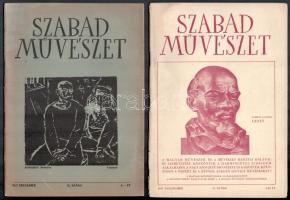 1947 Szabad Művészet. I. évf. 1-12. sz. (9 füzet, 2 kettős számmal: 1-2, 6-7, 9-10.) A 'Képzőmű...