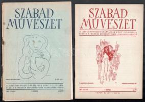 1947 Szabad Művészet. I. évf. 1-12. sz. (9 füzet, 2 kettős számmal: 1-2, 6-7, 9-10.) A 'Képzőmű...