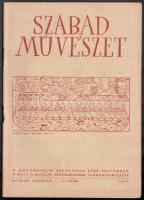 1947 Szabad Művészet. I. évf. 1-12. sz. (9 füzet, 2 kettős számmal: 1-2, 6-7, 9-10.) A 'Képzőmű...