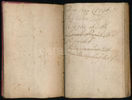 1792 Schrift Buch darineu befinden Morgen, Abend, Meß Beicht und Comunion Gebeter.Német nyelvű kézze...