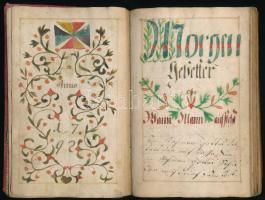 1792 Schrift Buch darineu befinden Morgen, Abend, Meß Beicht und Comunion Gebeter.Német nyelvű kézze...