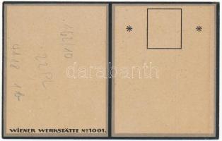 Rokoko-Mode. Wiener Werkstätte No. 1001. litho s: Fritzi Löw