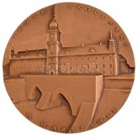 Lengyelország DN Varsó kétoldalas Br emlékérem tokban (59mm) T:1-	 Poland ND Warszawa two-sided Br medallion in case (59mm) C:AU