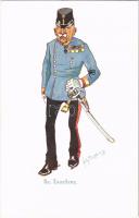 Se. Exzellenz. K.u.K. Militärhumor / Osztrák-magyar katonai humor / Austro-Hungarian military humour. B.K.W.I. 530-5. s: Fritz Schönpflug
