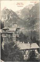 1919 Tátra, Vysoké Tatry; Tarpatakfüred, Lomnici csúcs, Gant, nyaraló, szálló, üzlet. Feitzinger Ede 152. / Kohlbachtal / villa, shop, hotel