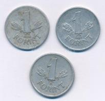 1946-1947. 1Ft Al "Kossuth-címer" (2xklf) + 1950. 1Ft Al "Rákosi-címer" T.2-,3
...