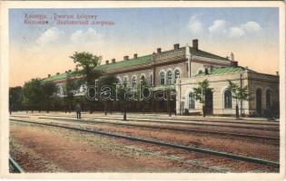 Kolomyia, Kolomyja, Kolomyya, Kolomea; Dworzec kolejowy / Bahnhof / railway station. S. Sperber (Rb)