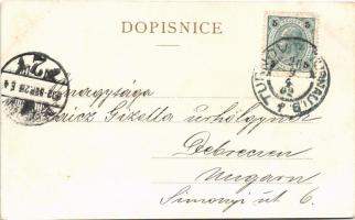 1902 Turnov, Kasárna / military barracks in winter (fl)