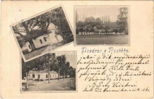 1904 Roztez, Pozdrav z Roztere (Vidice); Kaplicka p. Marie, Hostinec / chapel, restaurant (EK)