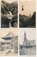 52 db főleg RÉGI japán képeslap vegyes minőségben: városok és motívumok / 52 mostly pre-1950 Japanese postcards in mixed quality: towns, landscapes and motives