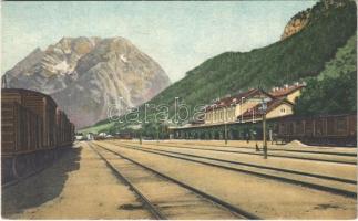 1924 Stainach (Steiermark), Stainach-Irdning Bahnhof / railway station, train