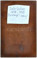 Zala György (1858-1937) 1909. "Kautz Gyula" egyoldalas Br plakett. "1829-1909 KAUTZ G...