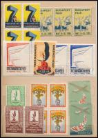 1925-1960 30 db vásári és reklám levélzáró + Jókai kiállítás emlékív