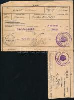 1940 Katonai behívó, Csepregről küldve, ajánlott, expressz küldemény