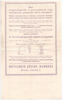 Csehszlovákia ~1920-1930. "Rotschein József Bankház, Brünn" sorsjáték tájékoztató rendelől...