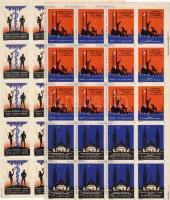 1934 Szegedi Szabadtéri Játékok 2 klf 4x5-ös leválzáró kisív