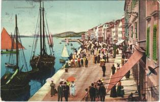 1914 Mali Losinj, Lussinpiccolo; street view, quay (EK)