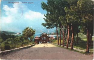 1911 Mali Losinj, Lussinpiccolo; Seebad Cigale / beach, bath, café and buffet (EK)