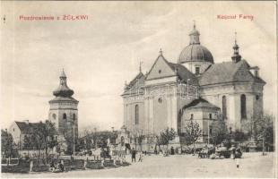 Zhovkva, Zsovkva, Zólkiew, Zolkwi; Kósciól Farny / church