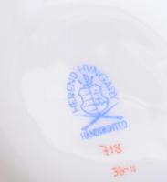 Herendi MHO magyaros mintás leveses tálka. Kézzel  festett, jelzett, hibátlan d: 11 cm