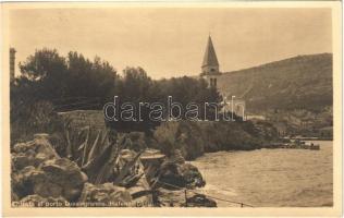 1914 Veli Losinj, Lussingrande; Entrata al porto / Hafeneingang / port