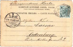 1900 Hunter art postcard, prey (fl)