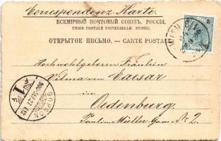 1900 Hunter art postcard, prey (fl)