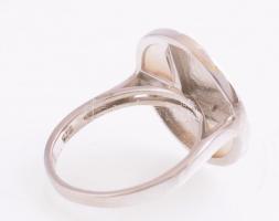 Ezüst(Ag) kerek gyűrű, Bulgari jelzéssel, méret: 54, bruttó: 3,98 g