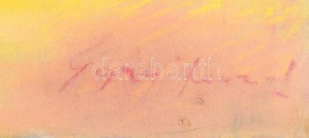 Egry József jelzéssel: Csónakos. Pasztell, papír.  46,5x60 cm